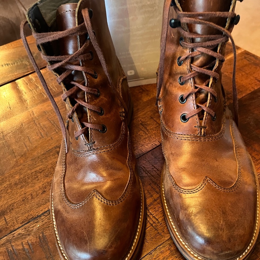 Mens Clarks Plus Cushion Brown Mahogany Boot